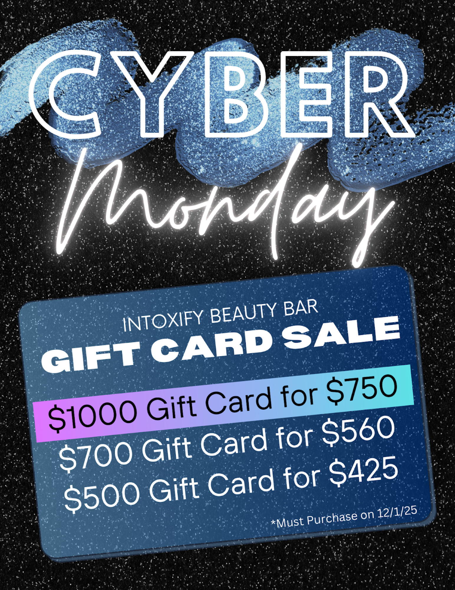 Cyber Monday at Intoxify Beauty Bar: Unwrap the Glow